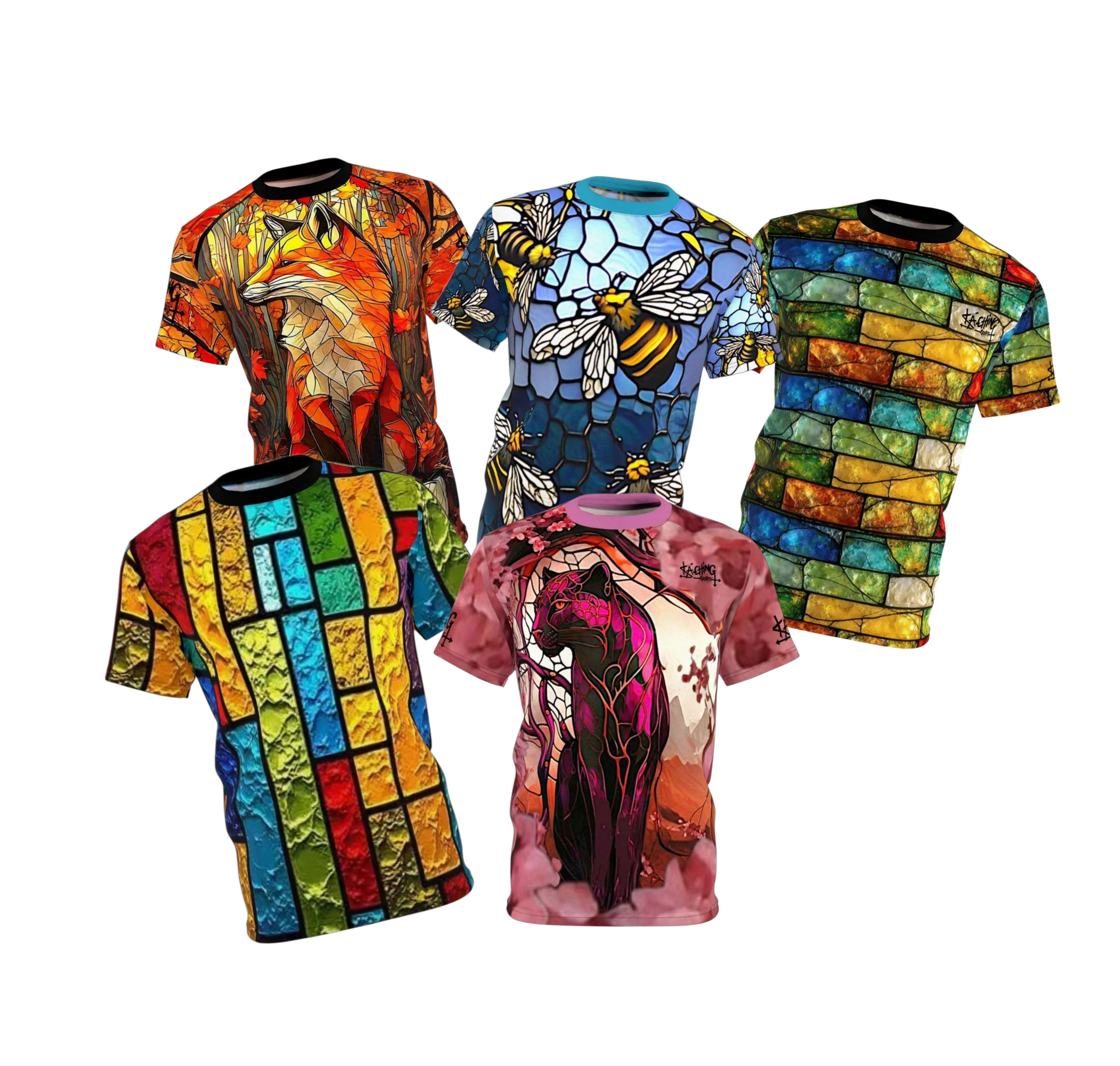 Stained glass inspired Ka-Ching