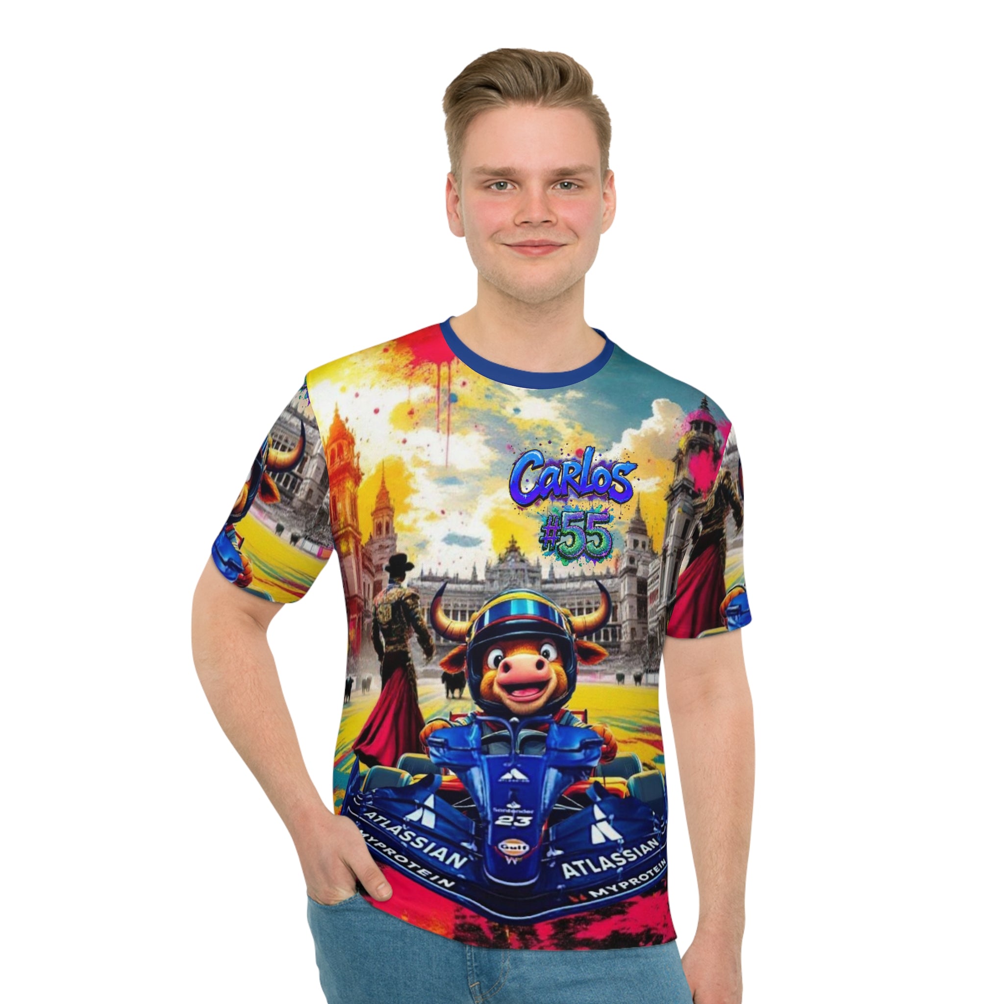 CS #55 T-Shirt - Colorful Racing Design - Perfect for Motorsport Fans