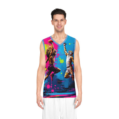 Ka-Ching Basketball  Tank Jersey 3, Cool Sports Apparel, Funky Athletic Wear, Unique Gift for Sports Lovers, Streetwear Style