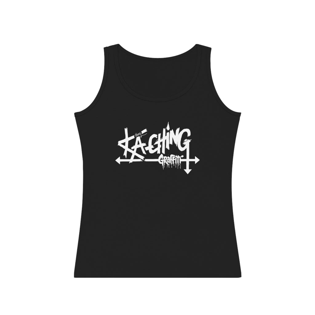 Ka-Ching Graffiti Inspired Women's Tank Top -Black