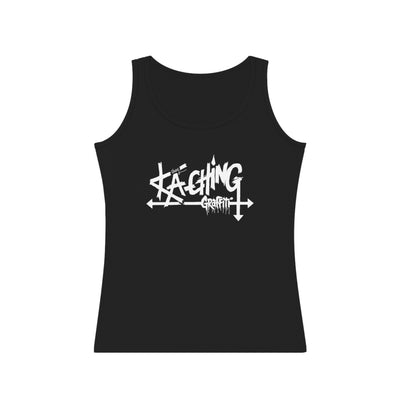 Ka-Ching Graffiti Inspired Women's Tank Top -Black