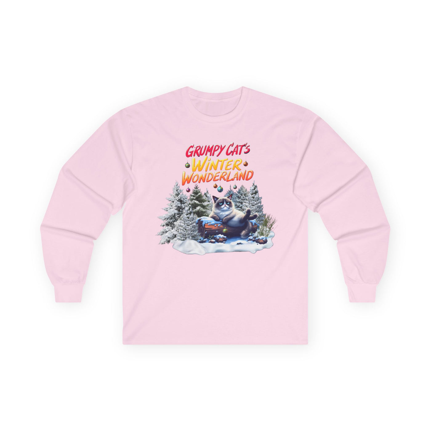 Grumpy Cat's Winter Wonderland Unisex Sleeve Tee. 1 '