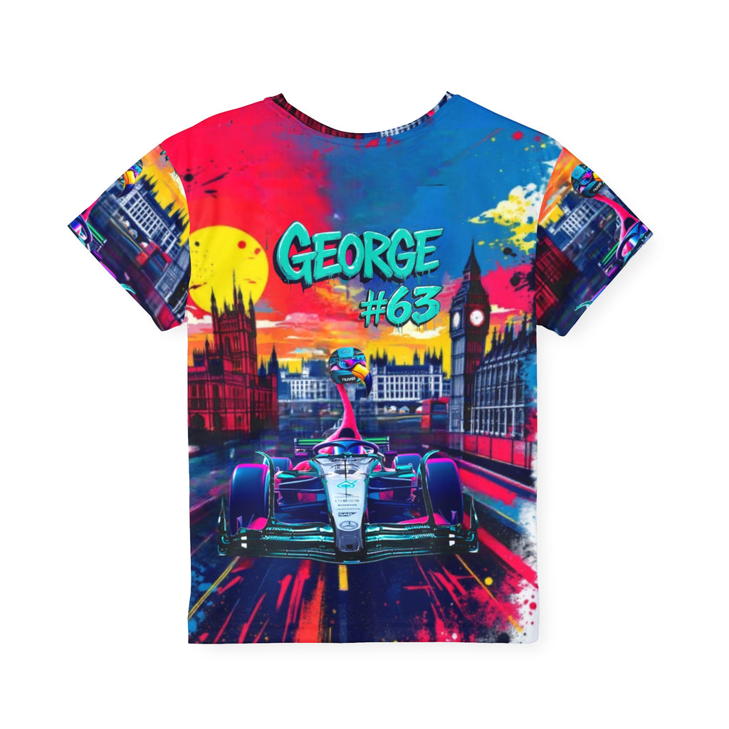 GR #63 Kids T-Shirt, Colorful Racing Shirt, Fun Kids Apparel, Activewear for Kids, Birthday Gift for Boys & Girls