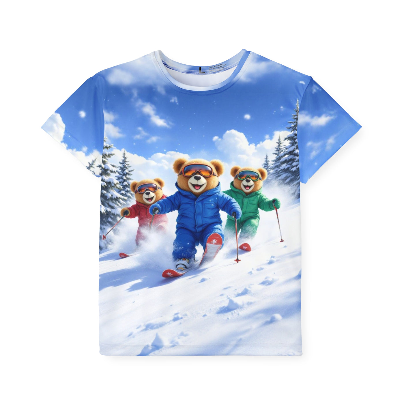 Graffiti Teds Ski Adventures kids Tee