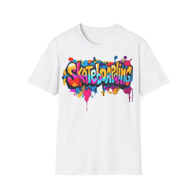Colorful Skateboarding Graphic Tee