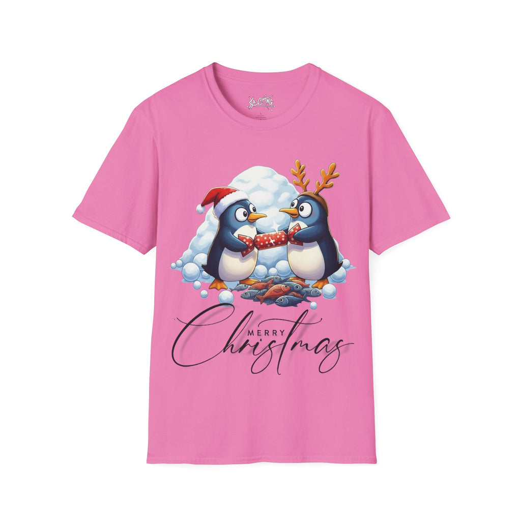 Christmas Penguins cracker Graphic Tee