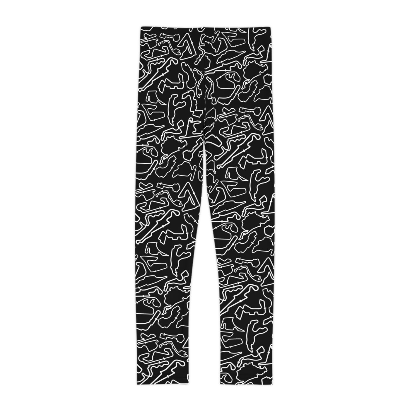 Track print Black kids Leggings, Activewear, Fashionable