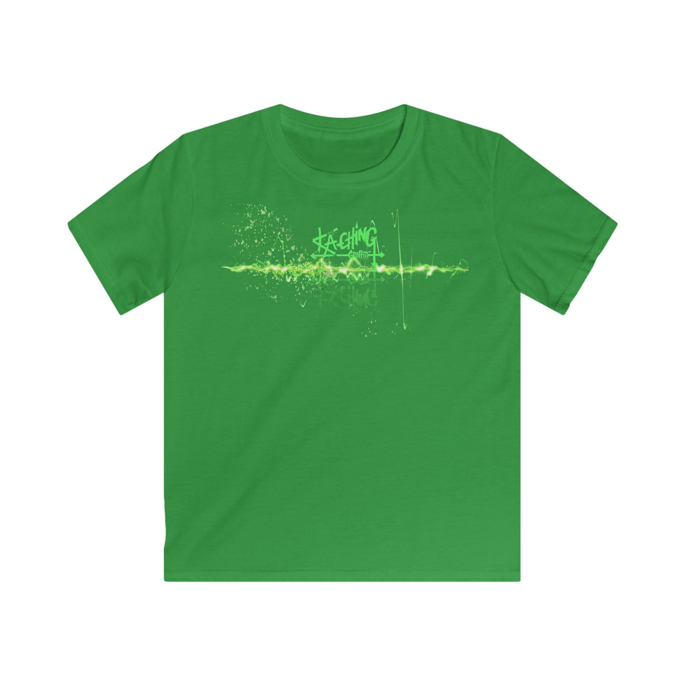 Ka-Ching Kids Neon green Tee -