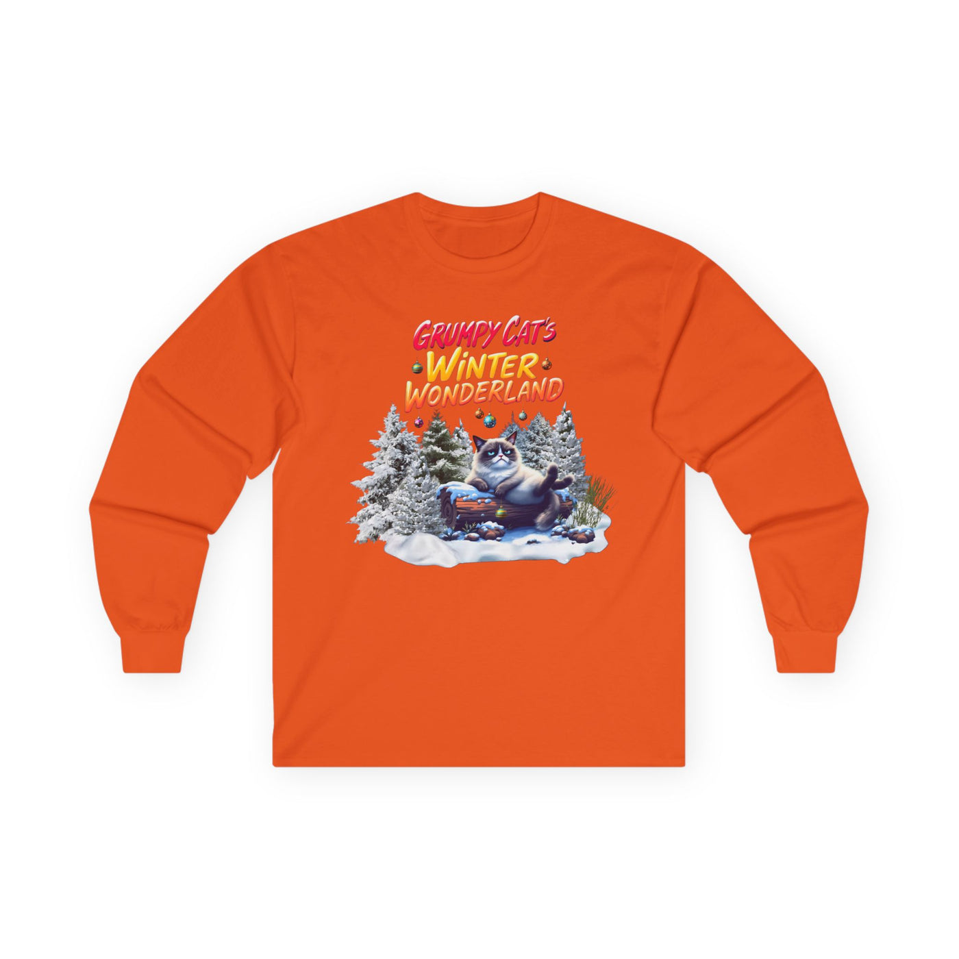 Grumpy Cat's Winter Wonderland Unisex Sleeve Tee. 1 '