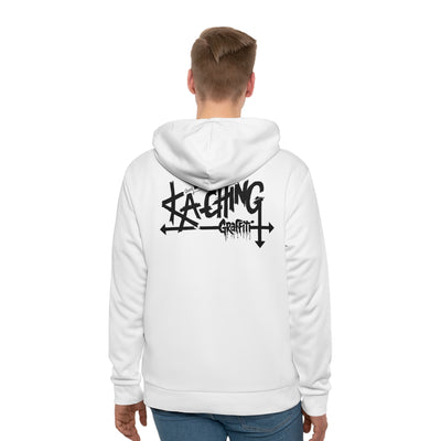 Ka-Ching Graffiti Unisex, Streetwear Sweatshirt, Gift for Artists, Casual Wear, Graphic Hoodie, Stylish White