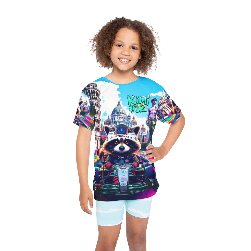 KA #12 Kids T-Shirt, Colorful Racing Shirt, Fun Kids Apparel, Activewear for Kids, Birthday Gift for Boys & Girls