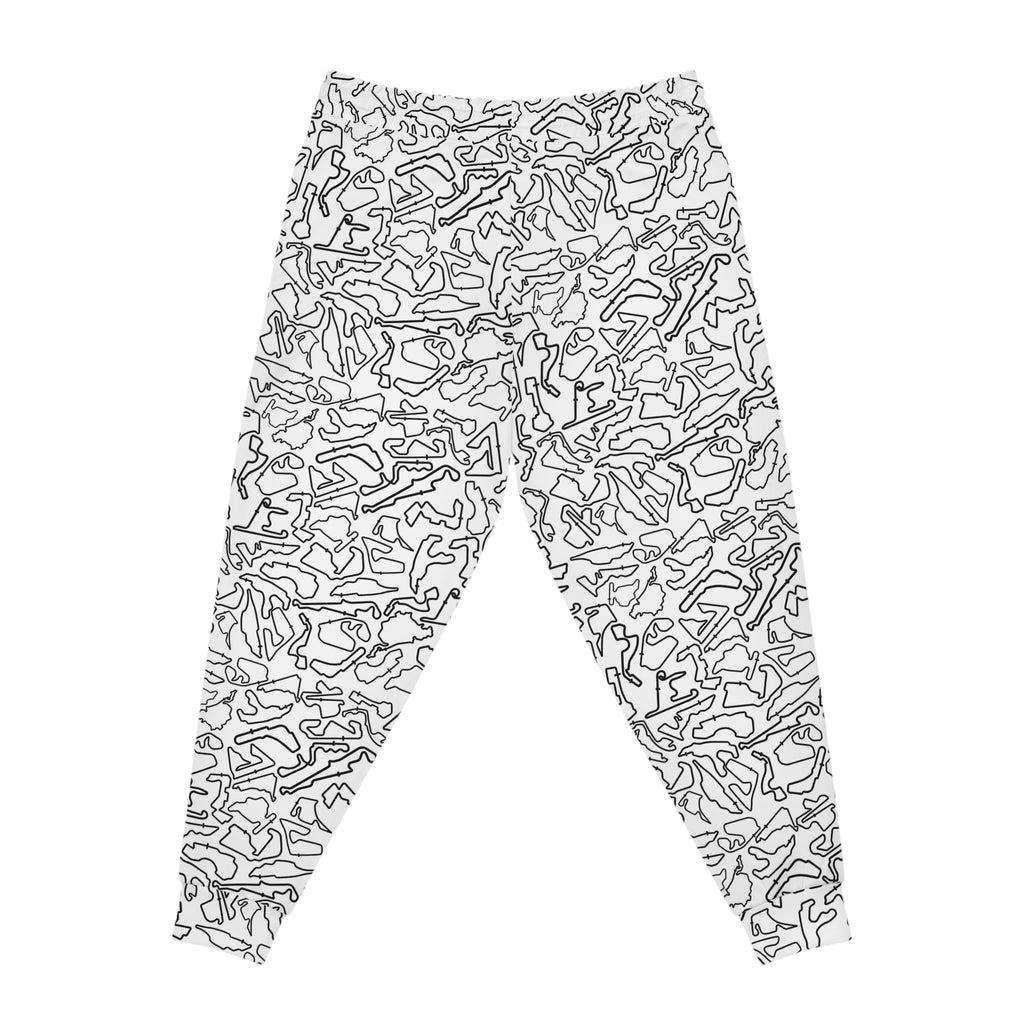 Black white Track Camo unisex Joggers, Casual Lounge