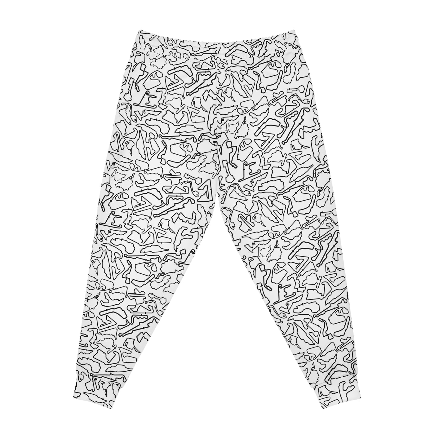 Black white Track Camo unisex Joggers, Casual Lounge