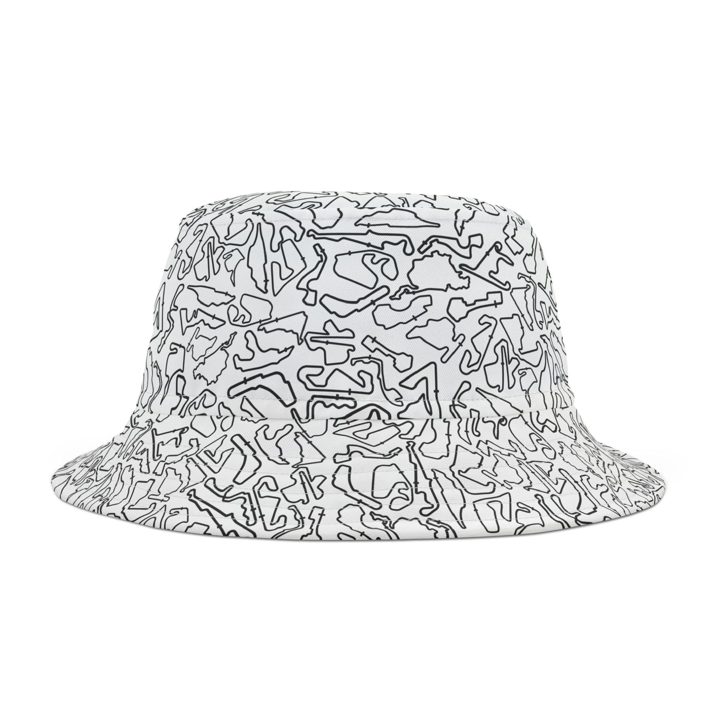 Black White Track Camo, bucket hat , Festival Fashion, Gift for Fashion Lovers, AOP Design