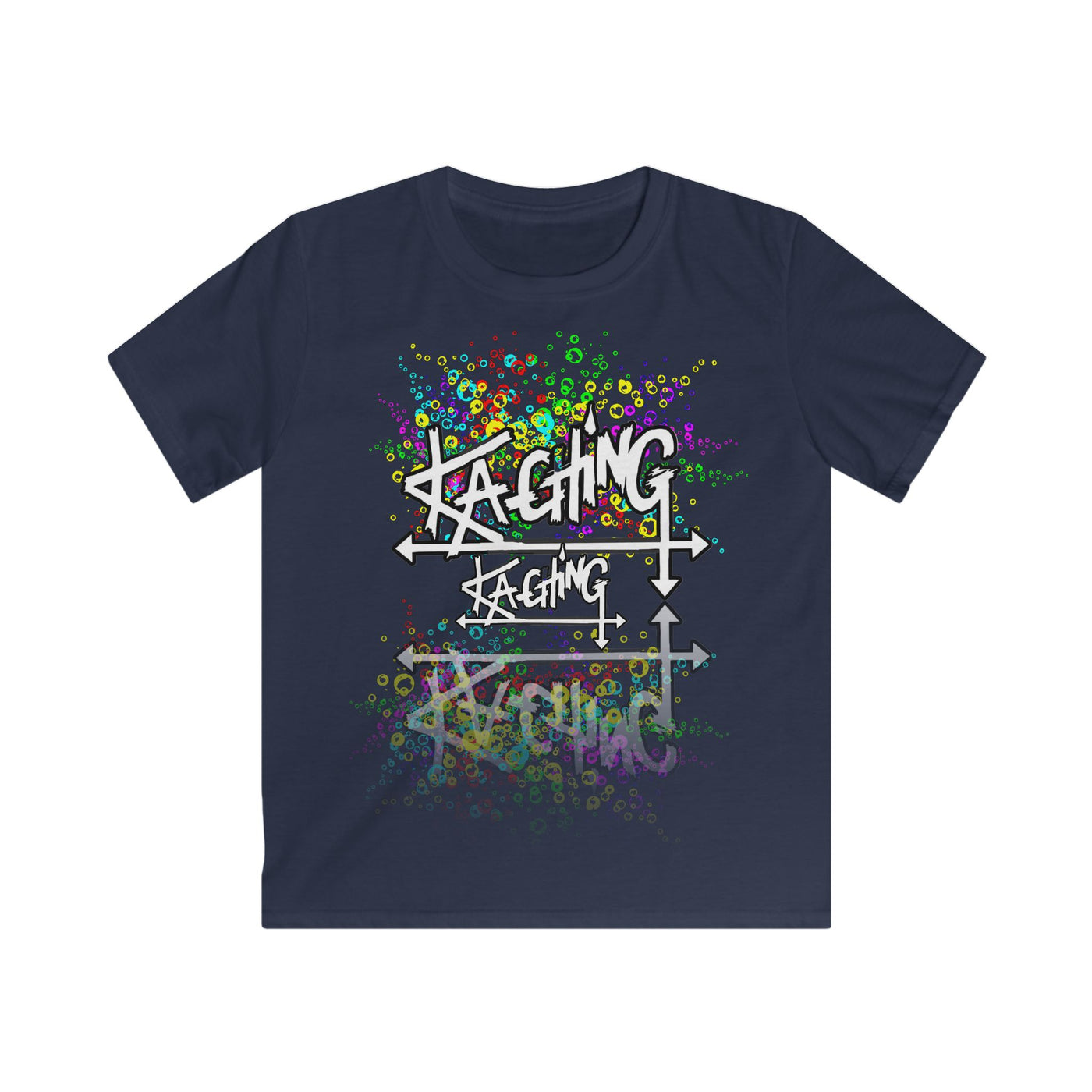 Ka-Ching Kids Neon bubble reflections - Tee