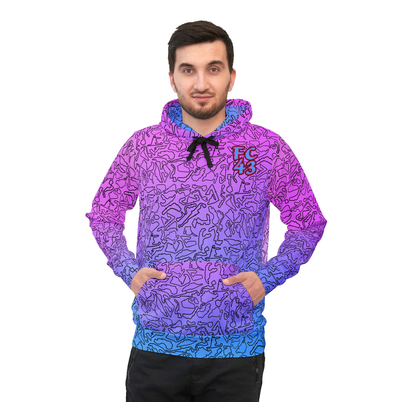 FC43 Bl/-Pk Hoodie