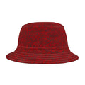 Dark Red Track Camo Bucket hat , Festival Fashion, Gift for Fashion Lovers, AOP Design