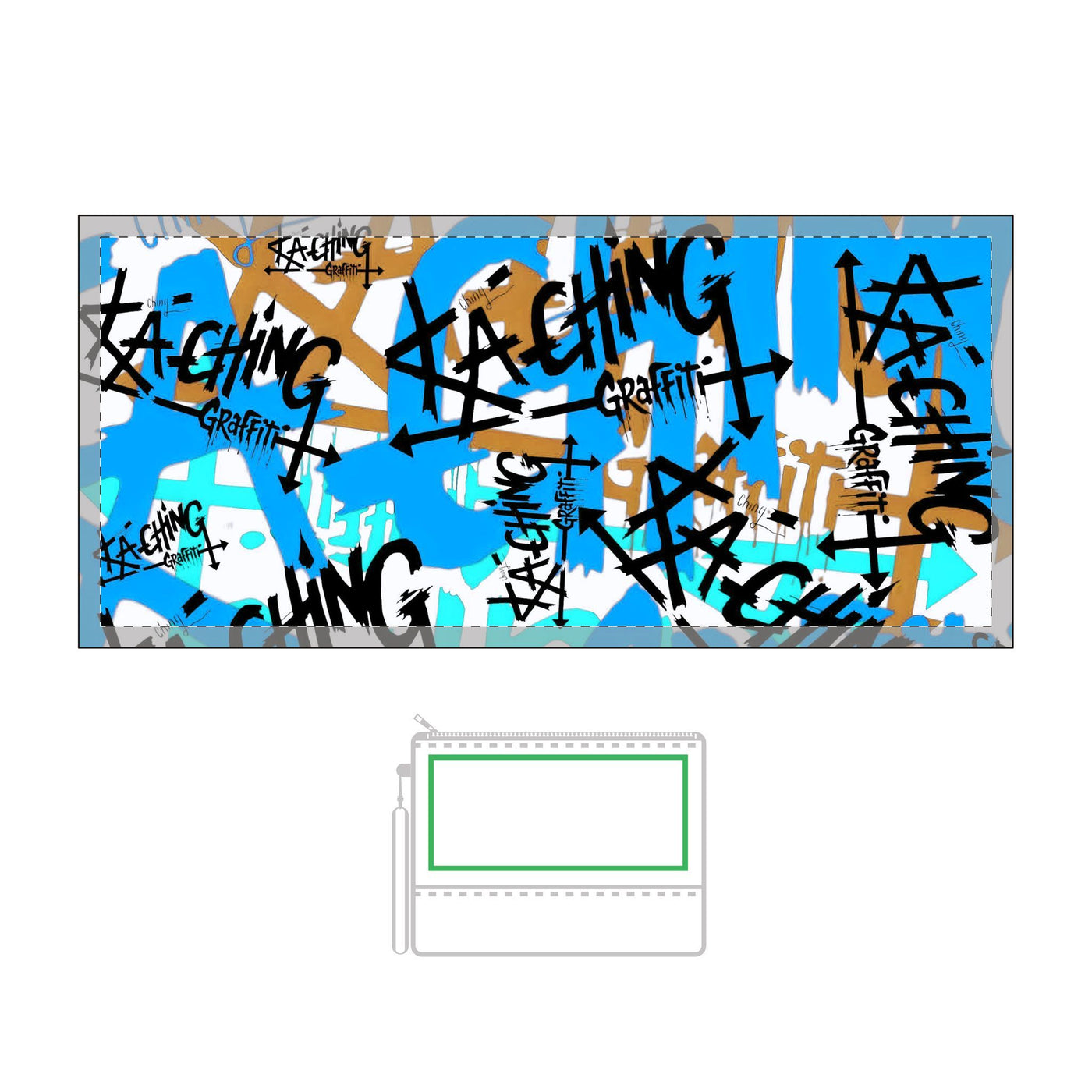 Color-Changing Ka-Ching pencil case, Graffiti Style  03