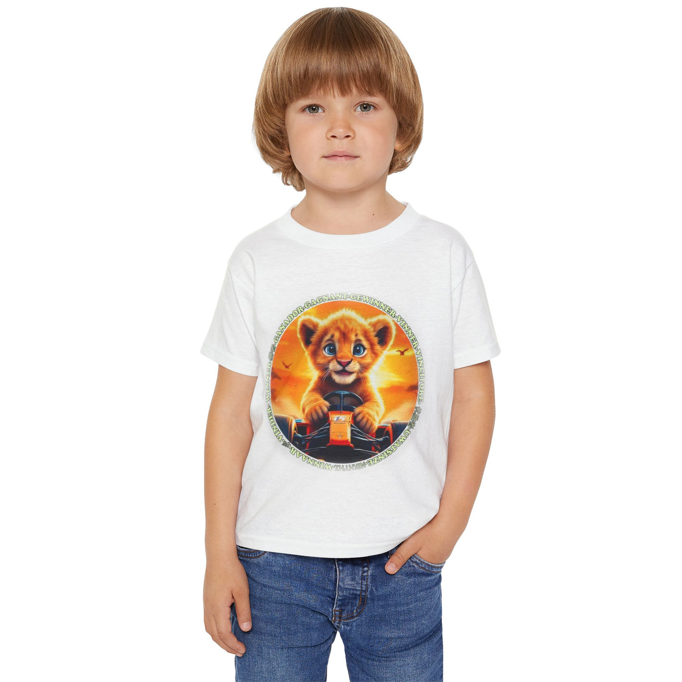 Toddler Lion Graphic T-Shirt - Cute Kids Apparel for Animal Lovers
