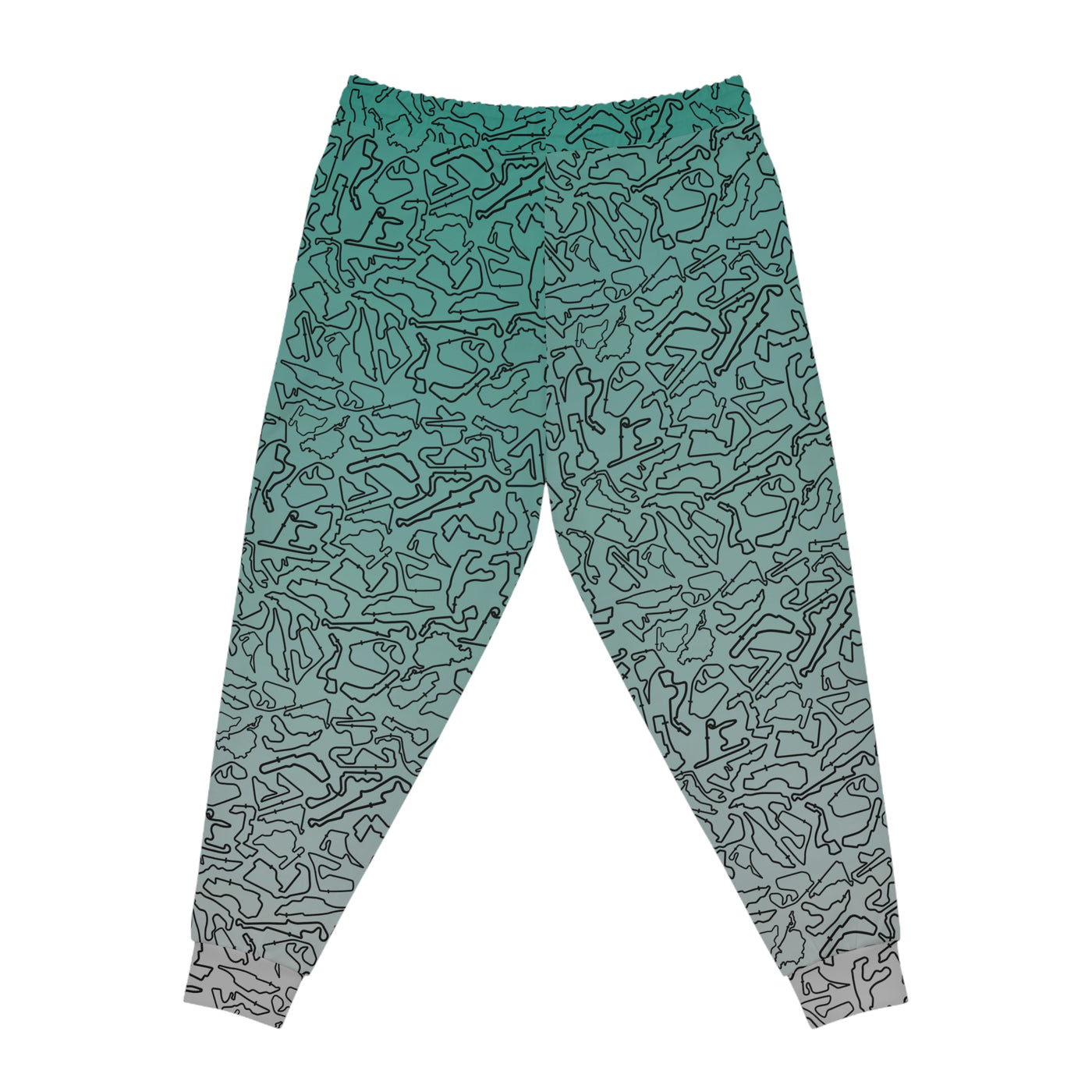Black teal to silver Track Joggers, Casual Lounge