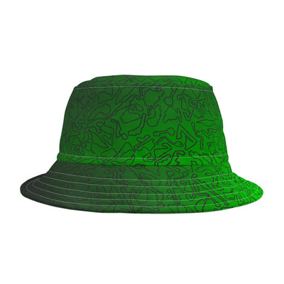Black Green Track Camo bucket hat , Festival Fashion, Gift for Fashion Lovers, AOP Design