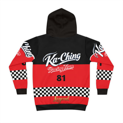 Ka-Ching Racing Kids unisex Motorsport Fans Red Hoodie