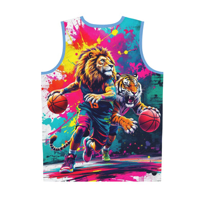 Ka-Ching Vibrant Basketball Tank Jersey, Cool Sports Apparel, Funky Athletic Wear, Unique Gift for Sports Lovers, Streetwear Style