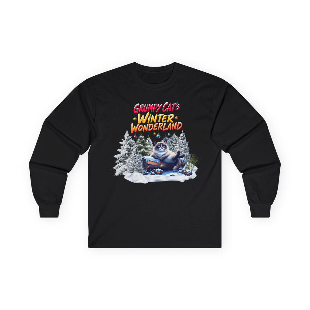 Grumpy Cat's Winter Wonderland Unisex Sleeve Tee. 1 '