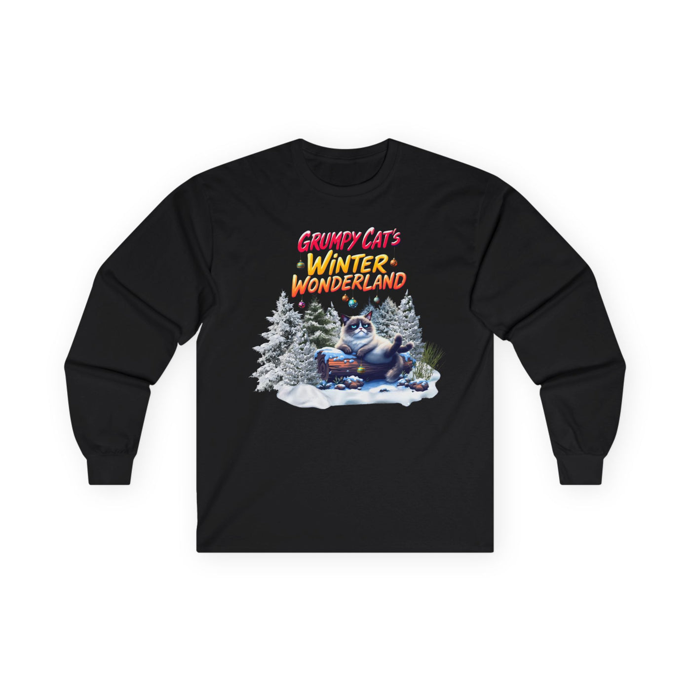 Grumpy Cat's Winter Wonderland Unisex Sleeve Tee. 1 '