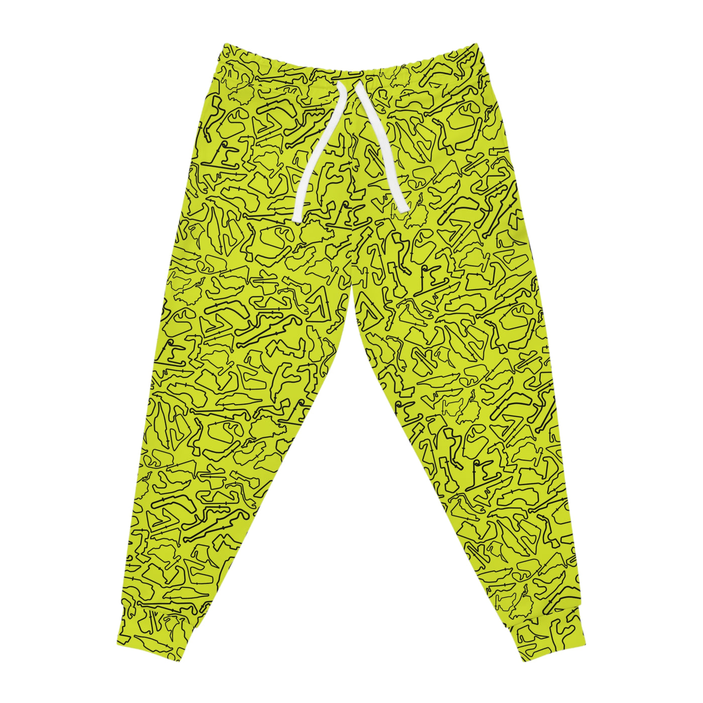 Track Camo unisex Yellow Joggers, Casual Lounge