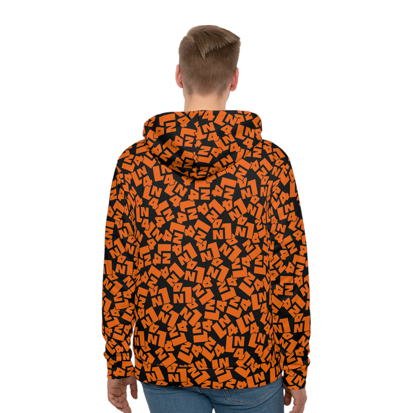 Black orange Track LN4 unisex Hoodie