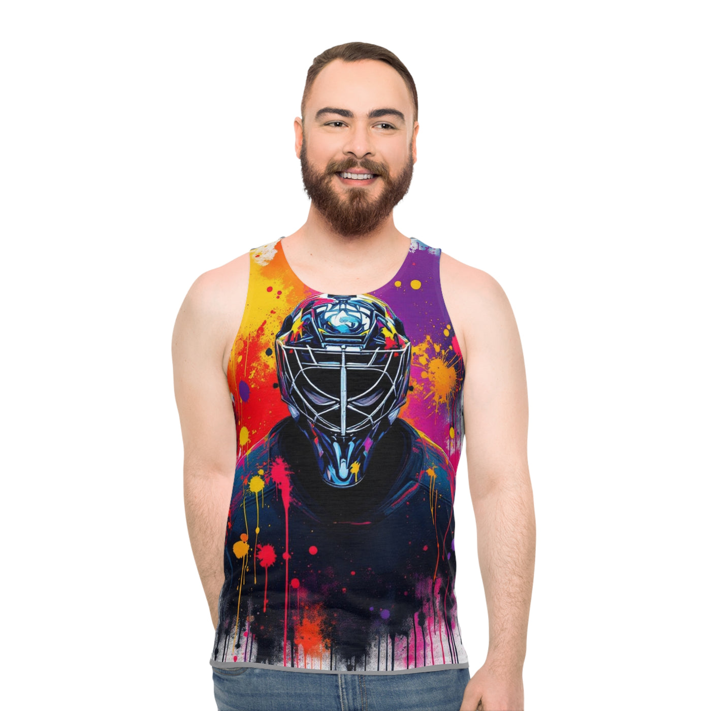 Net Minder, Tank Vest, Grey