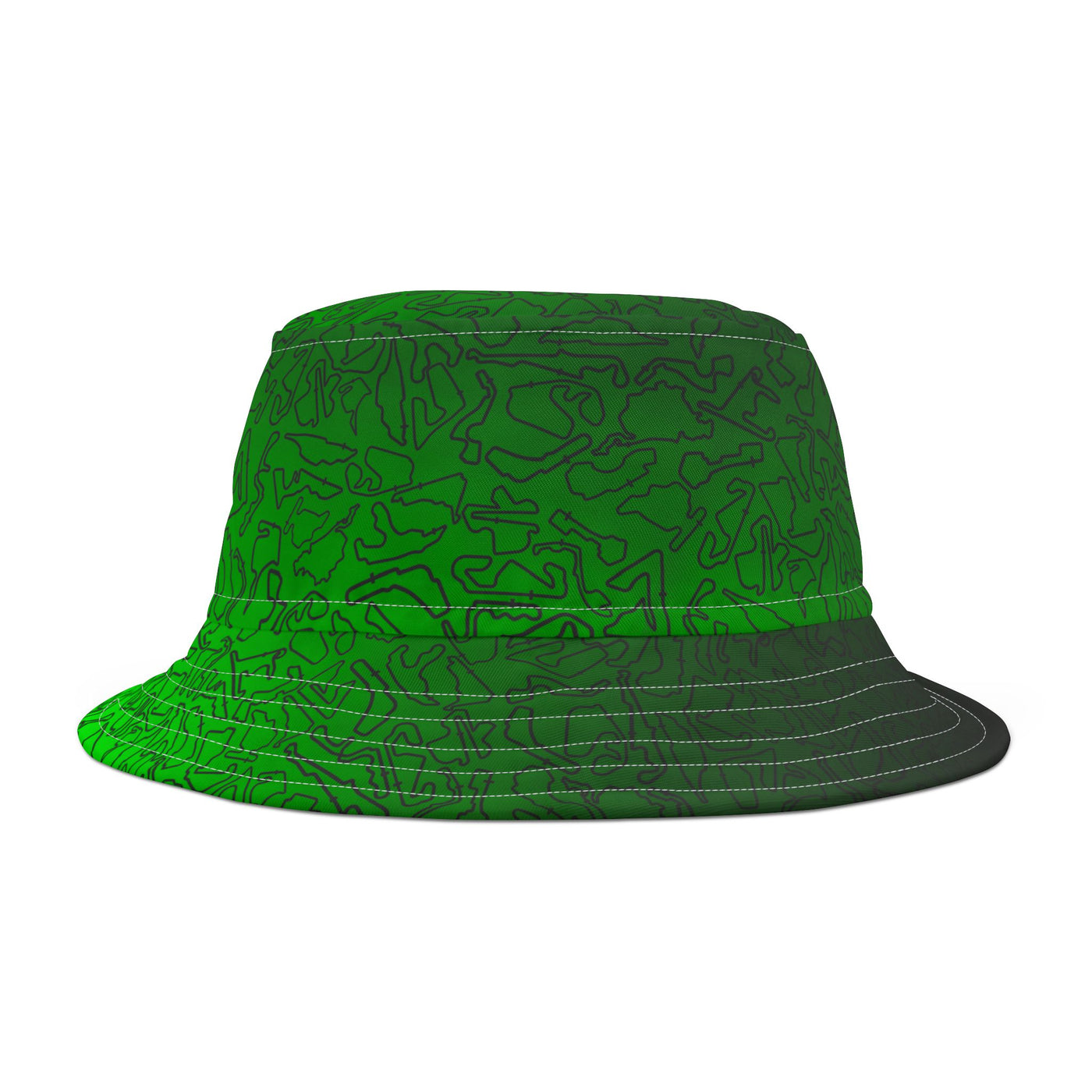 Black Green Track Camo bucket hat , Festival Fashion, Gift for Fashion Lovers, AOP Design