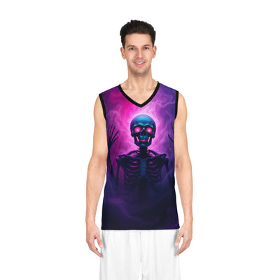 Skeleton pink smoke unisex Tank Vest