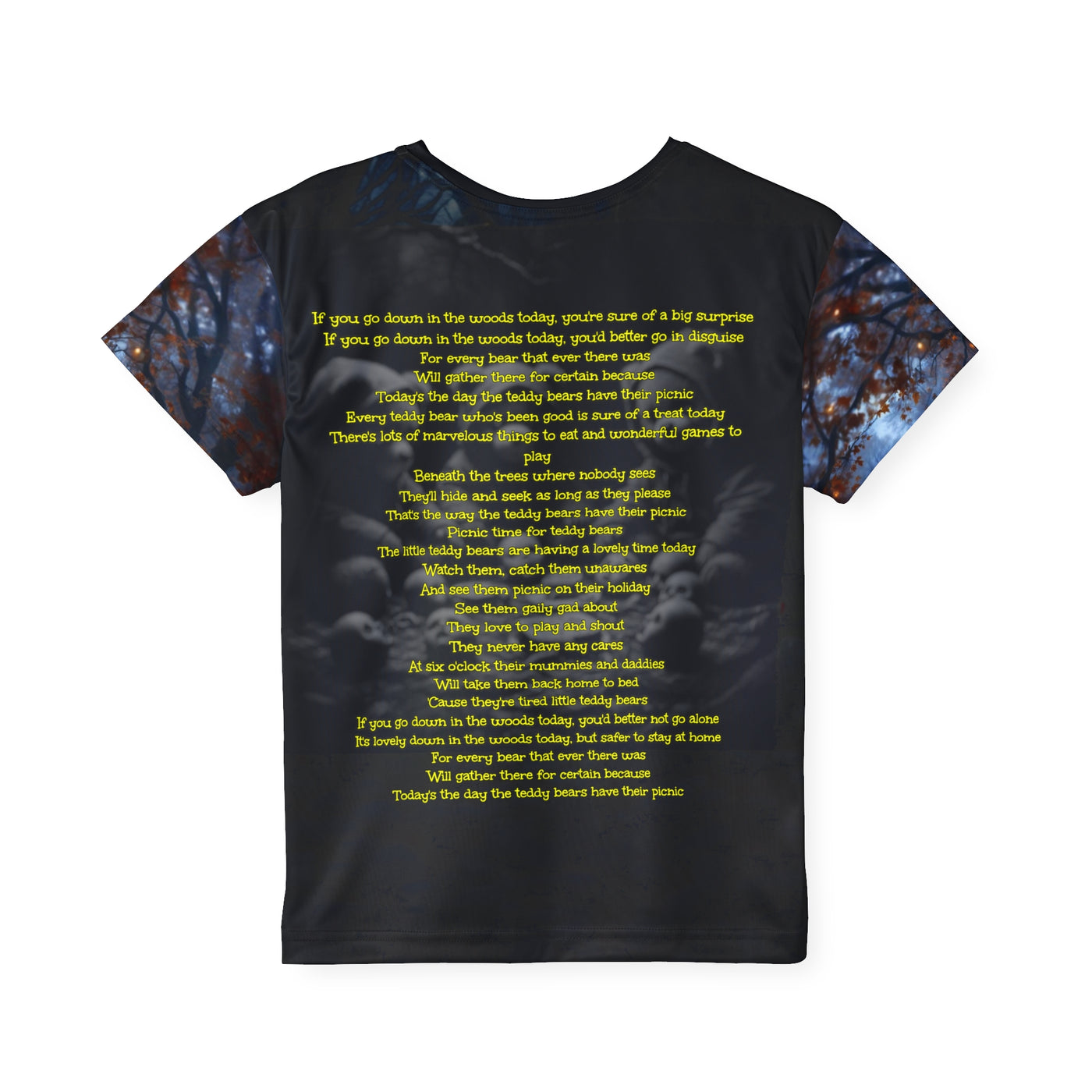 if you go down to the woods today unisex kids Tee