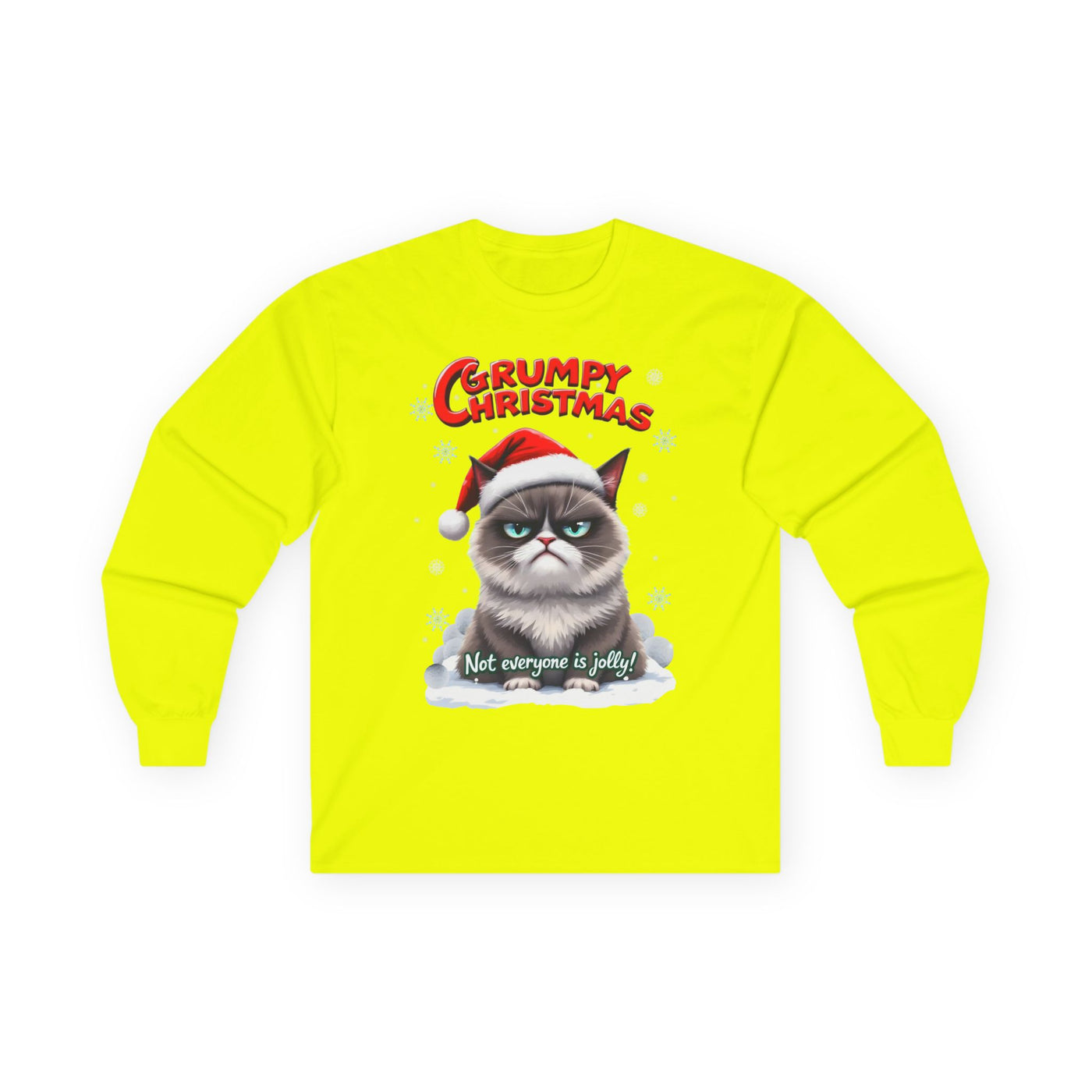 Grumpy Cat's Christmas Unisex Long Sleeve Tee.