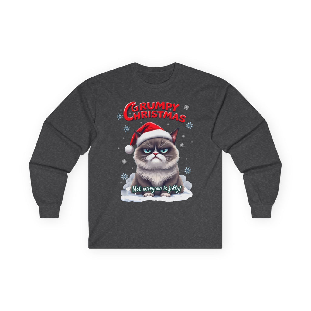 Grumpy Cat's Christmas Unisex Long Sleeve Tee.