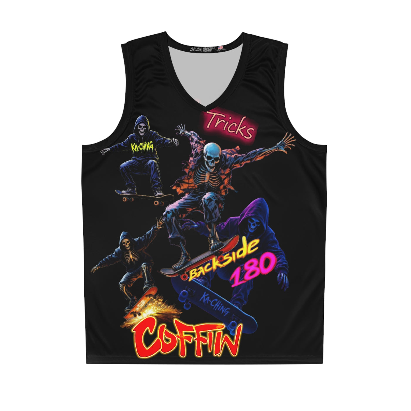 Seleton Tricks Skateboard Jersey,