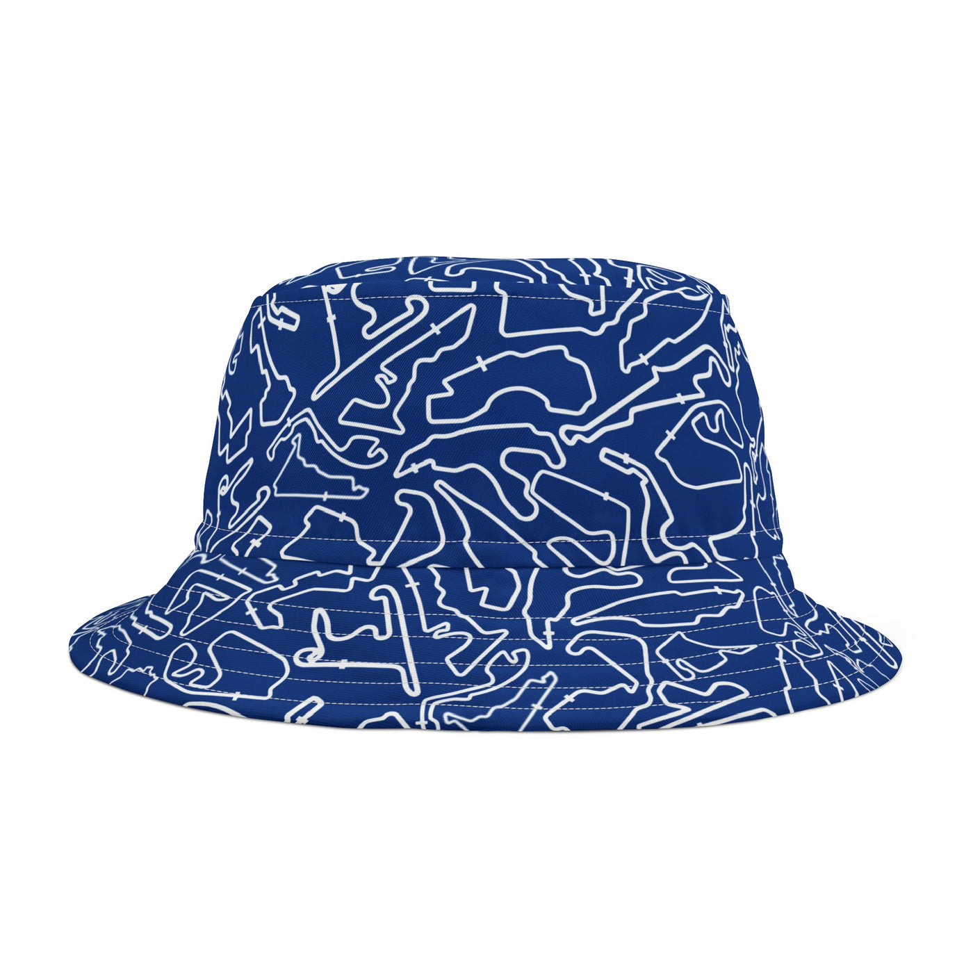 White Blue Track Camo bucket hat , Festival Fashion, Gift for Fashion Lovers, AOP Design