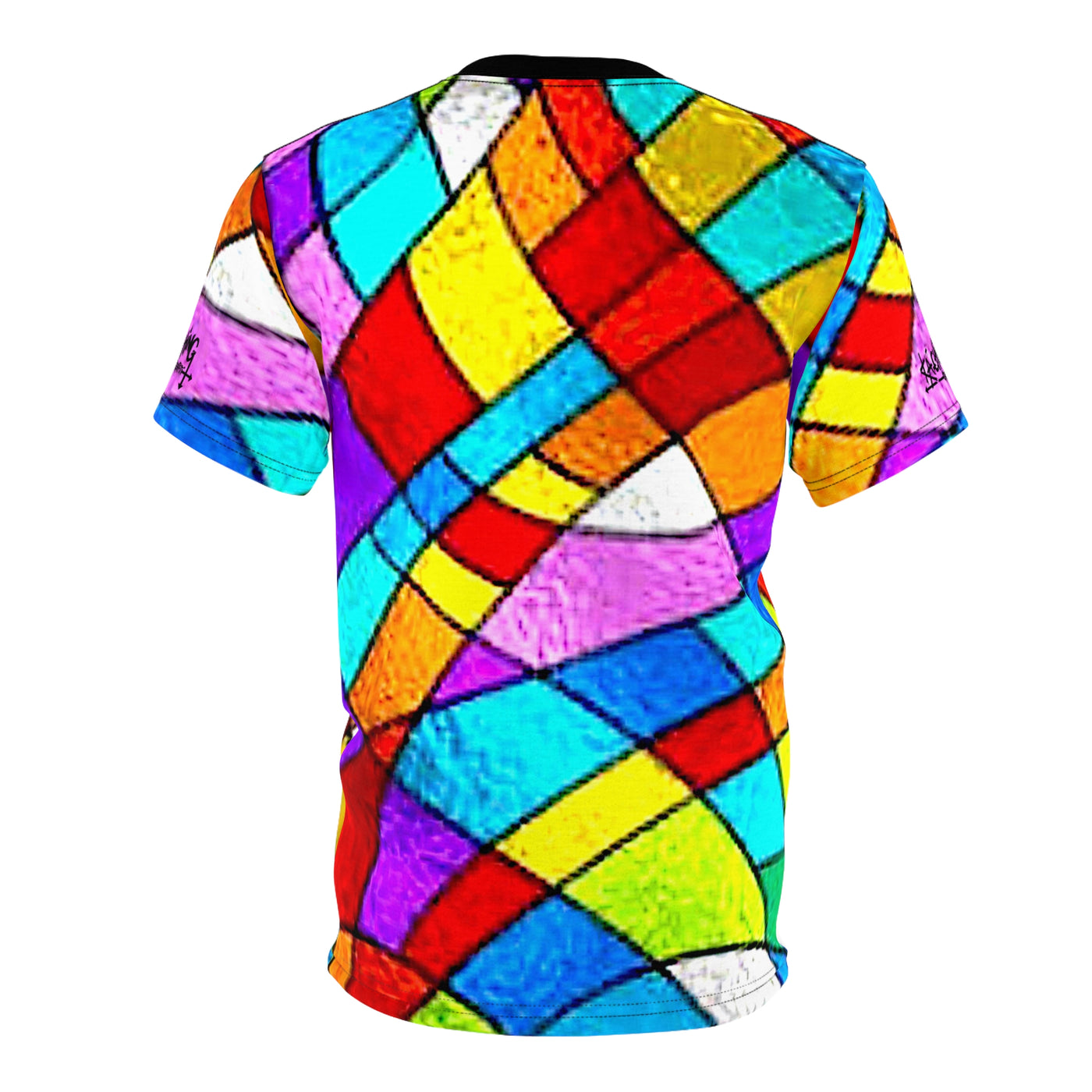 Bold colour Glass Brick stainglass Unisex Tee
