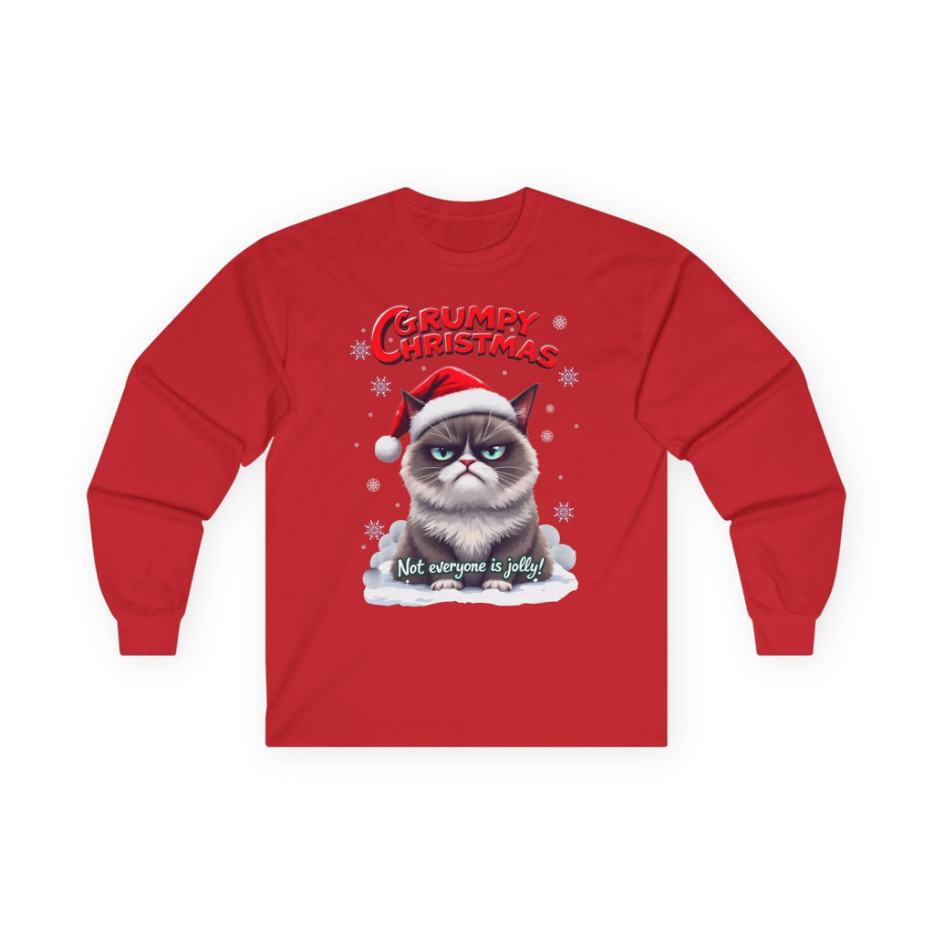 Grumpy Cat's Christmas Unisex Long Sleeve Tee.
