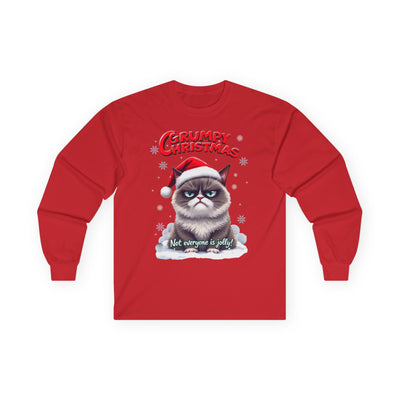 Grumpy Cat's Christmas Unisex Long Sleeve Tee.