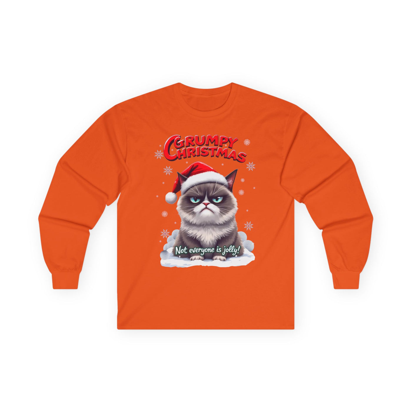 Grumpy Cat's Christmas Unisex Long Sleeve Tee.