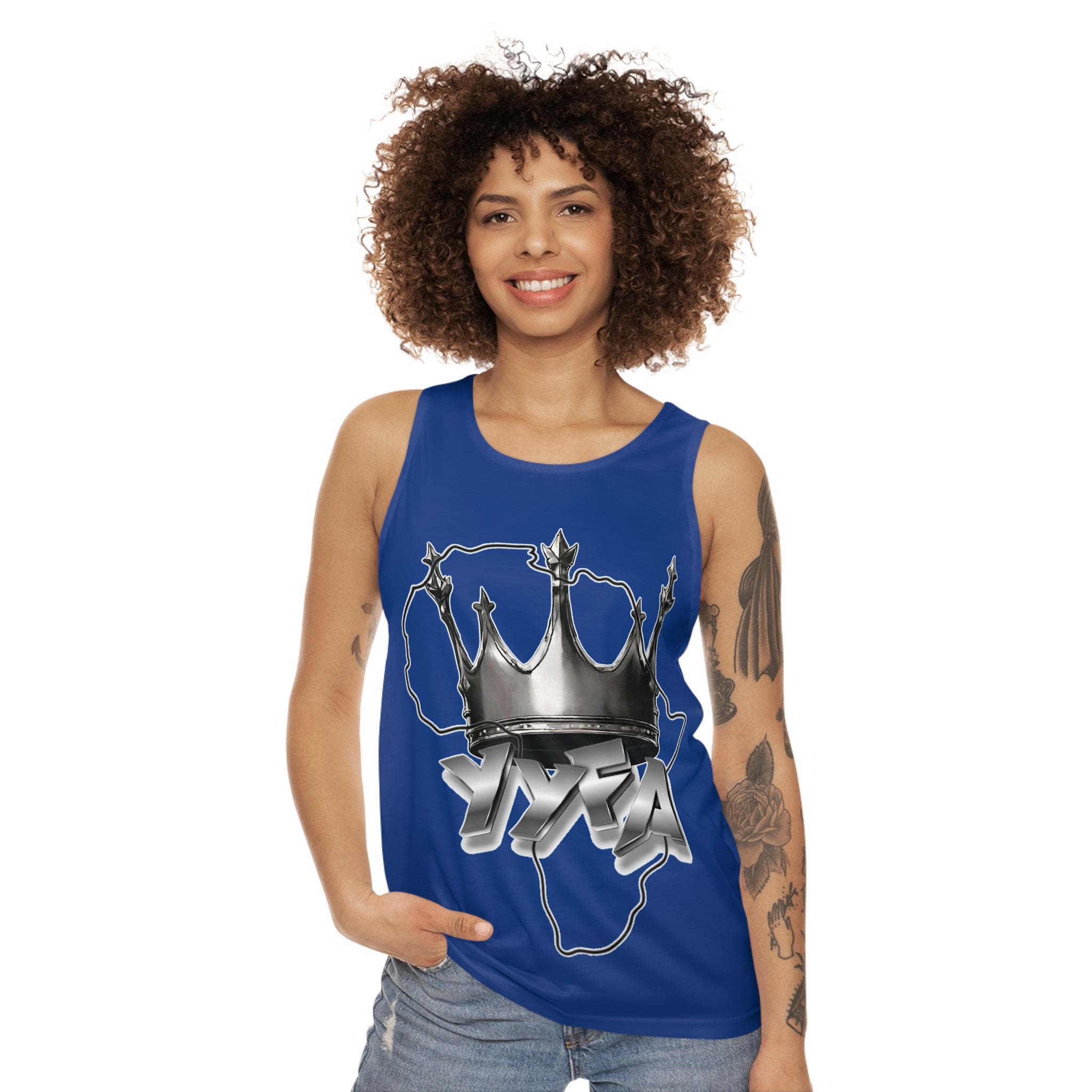 YYFA Graffiti Crown Map Top — Bold Street-Style Graphic