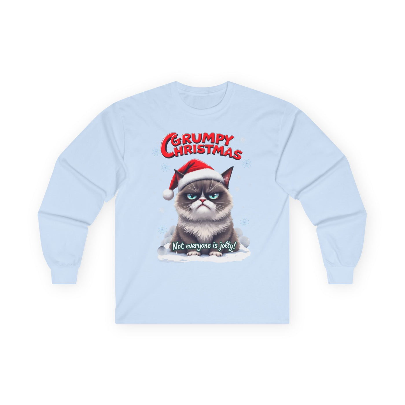 Grumpy Cat's Christmas Unisex Long Sleeve Tee.