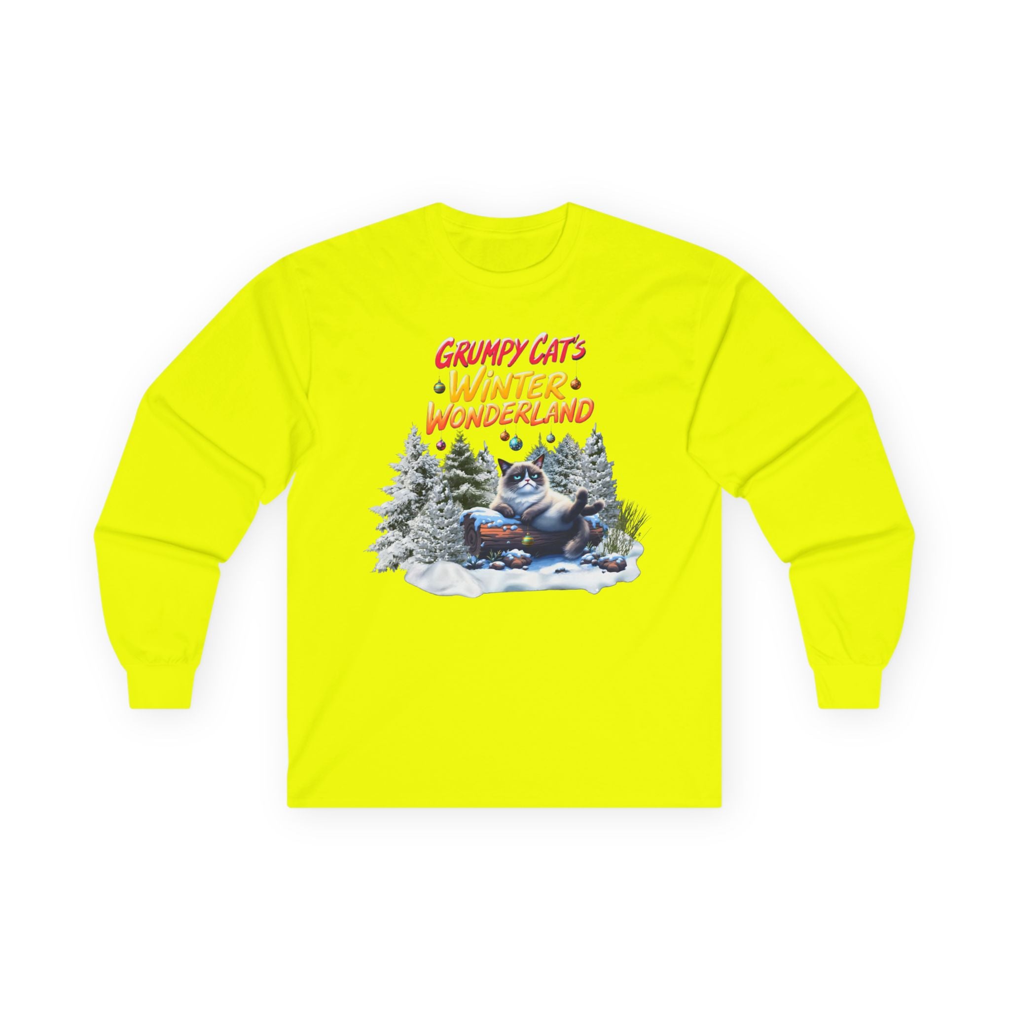 Grumpy Cat's Winter Wonderland Unisex Sleeve Tee. 1 '