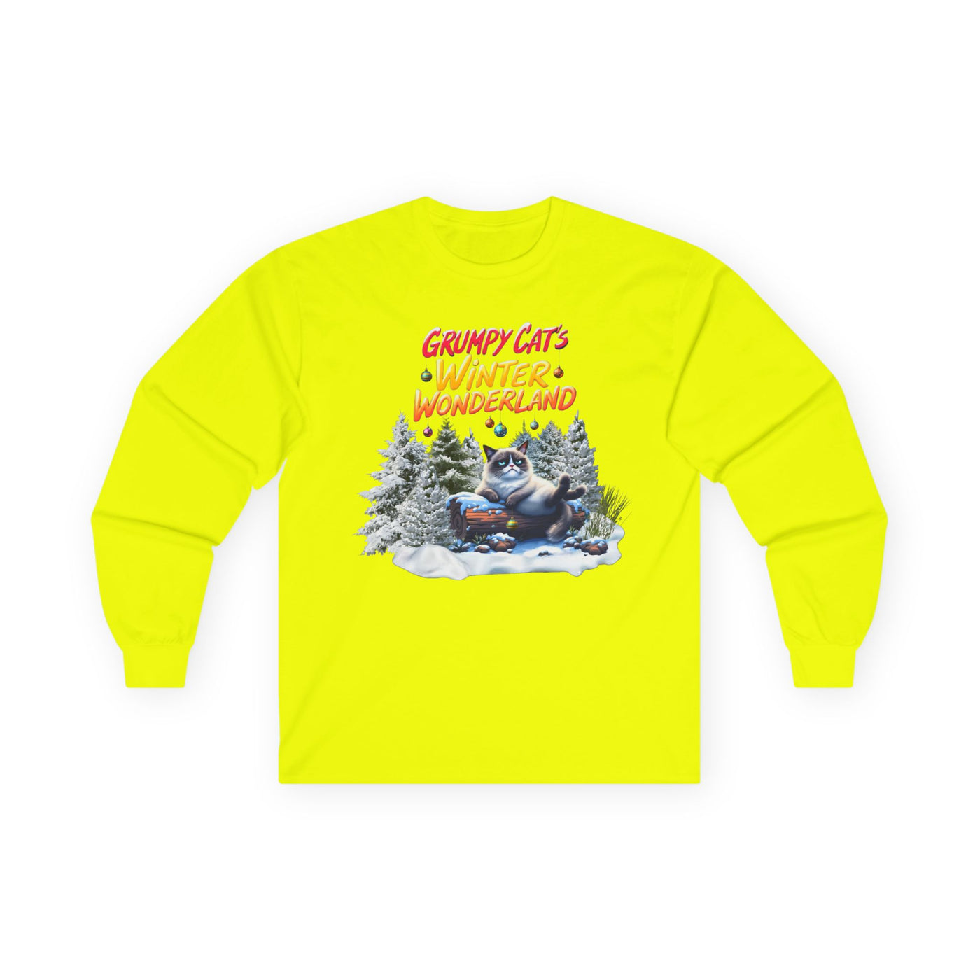 Grumpy Cat's Winter Wonderland Unisex Sleeve Tee. 1 '