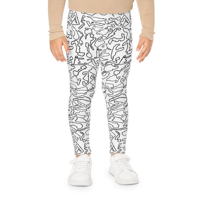 Black White Track print kids Leggings, Activewear, Fashionable