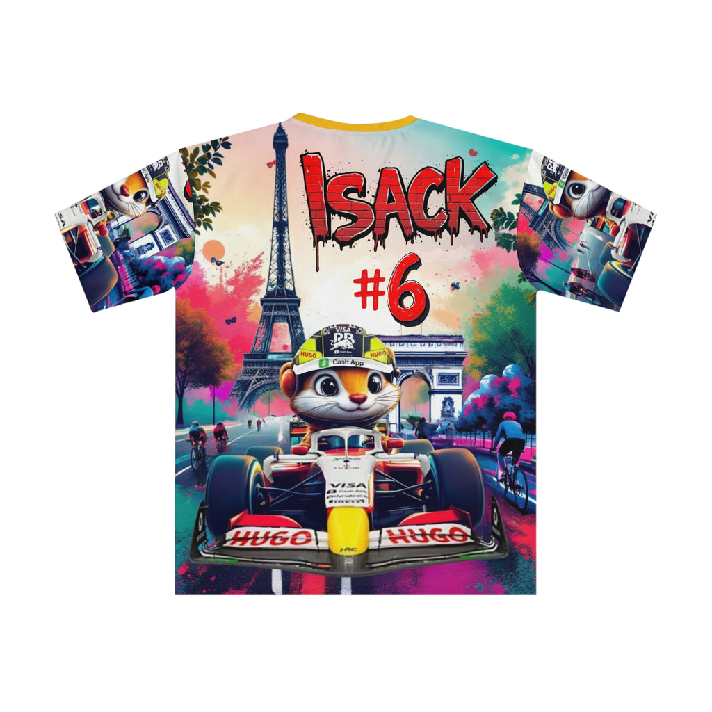 #6 Loose T-Shirt - Colorful Racing Design with Paris Backdrop - Perfect for Motorsport Fans