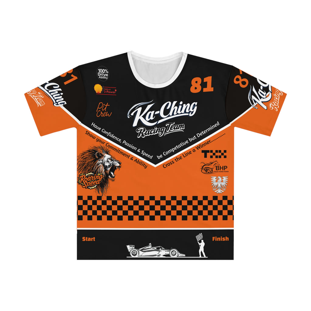 Ka-Ching Racing Team, Motorsports unisex T-Shirt Orange